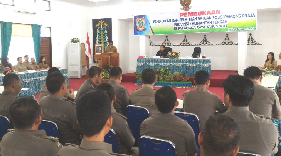 PEMBUKAAN DIKLAT SATUAN POLISI PAMONG PRAJA
