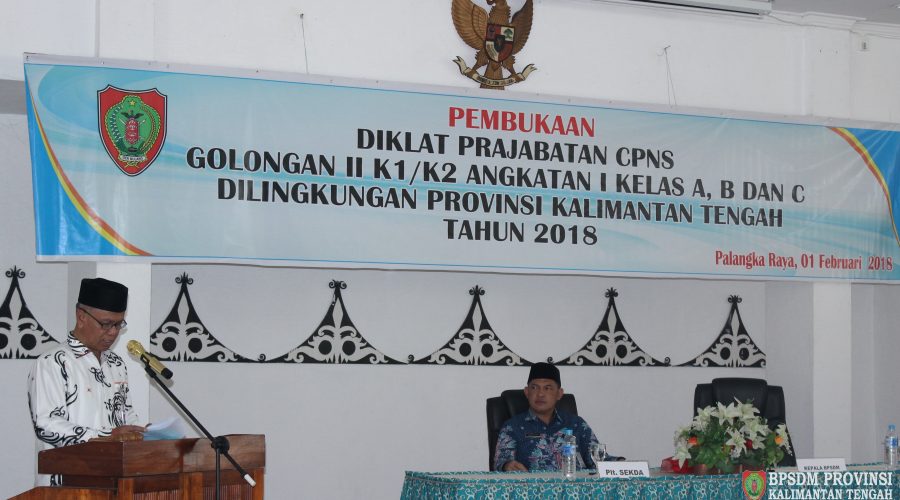 Pembukaan Diklat Prajabatan CPNS K1/K2 Gol. II Angkatan I Tahun 2018