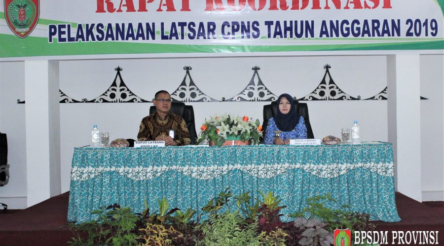Rapat Koordinasi Pelaksanaan Pelatihan Dasar Calon Pegawai Negeri Sipil Tahun Anggaran 2019