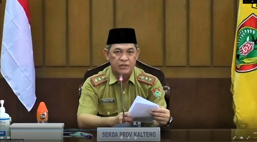 Sekda Kalteng Buka Acara E-learning Diklat Keuangan Daerah