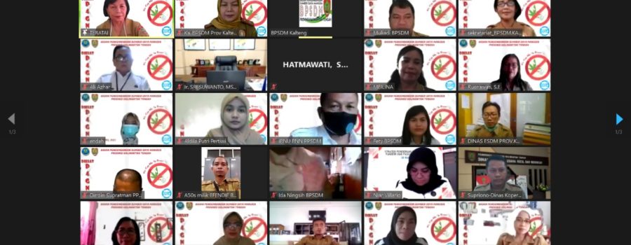 Pembukaan Diklat Pencegahan dan Pemberantasan Penyalahgunaan dan Peredaran Gelap Narkotika (P4GN) Berbasis E-Learning di Lingkungan Pemerintah Provinsi Kalimantan Tengah
