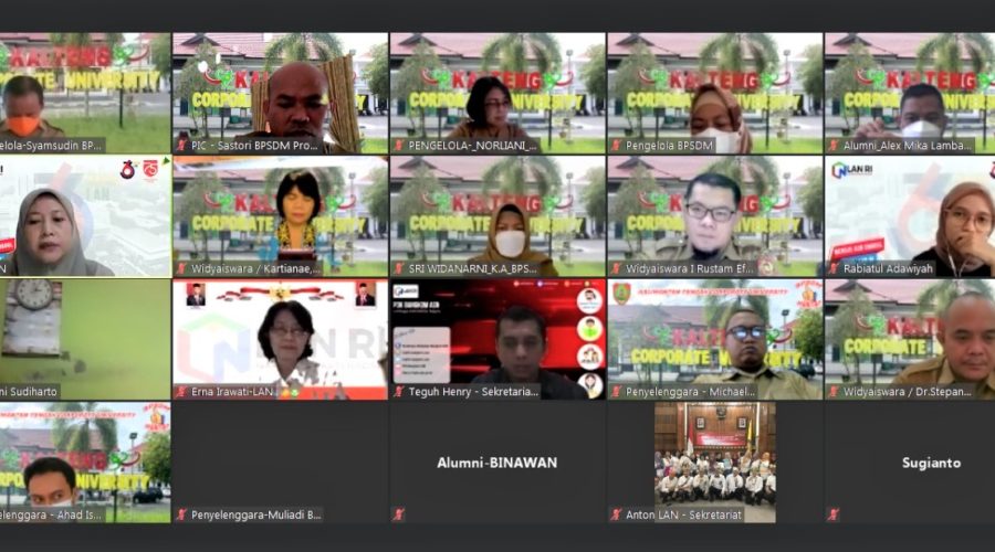 Visitasi Virtual Akreditasi LAN Ke BPSDM Provinsi Kalteng Tingkatkan Mutu Pelatihan