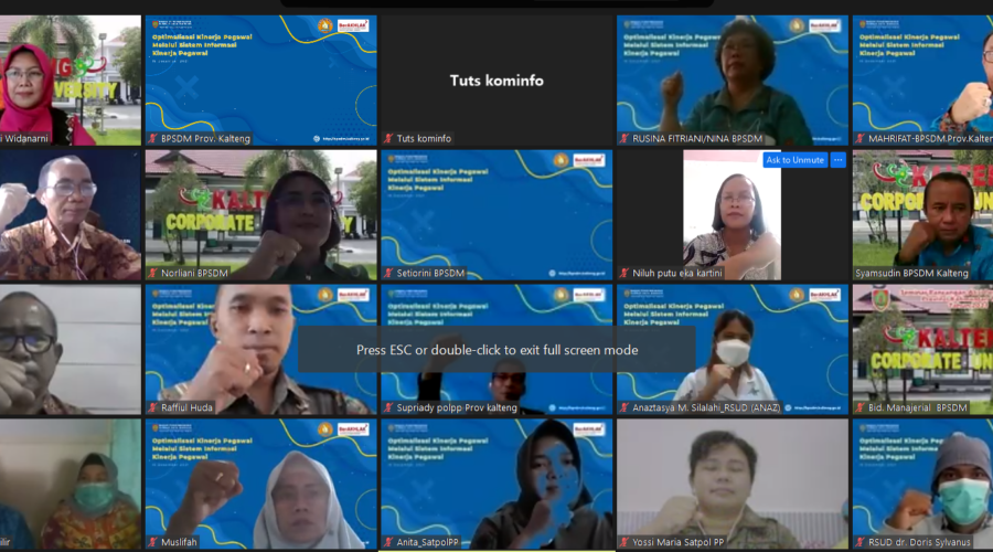 Webinar Optimalisasi Kinerja Pegawai Melalui Sistem Informasi Kinerja Pegawai