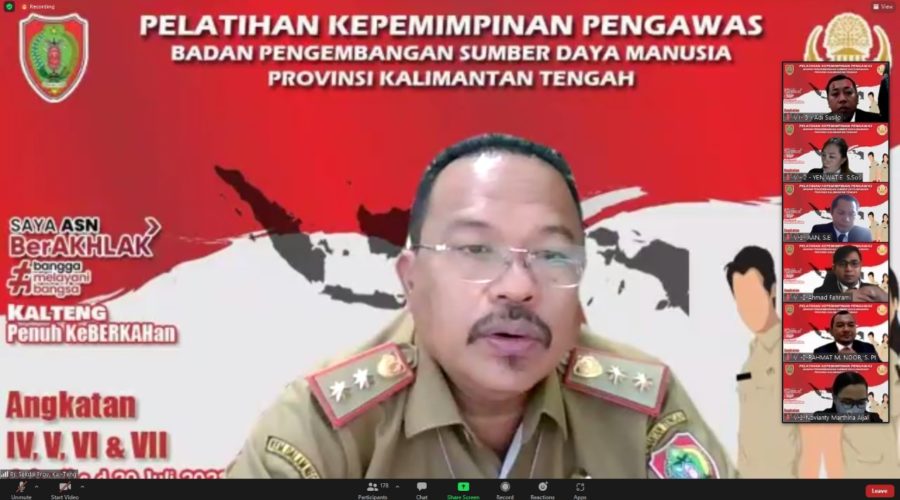 PELATIHAN KEPEMIMPINAN PENGAWAS (PKP) ANGKATAN IV, V, VI, DAN VII PEMERINTAH PROVINSI KALIMANTAN TENGAH TAHUN 2022