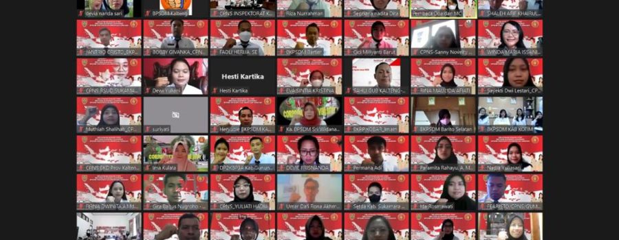 Pembukaan Latsar 2022 Pemerintah Provinsi Kalimantan Tengah secara virtual