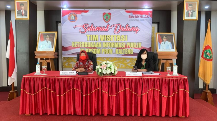 Komisi Informasi Kalteng Sambangi BPSDM Prov. Kalteng
