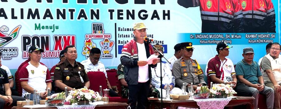 Gubernur Kalteng lepas kontingen PON XX1 Kalteng menuju Aceh