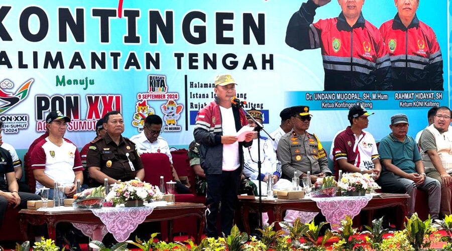 Gubernur Kalteng lepas kontingen PON XX1 Kalteng menuju Aceh