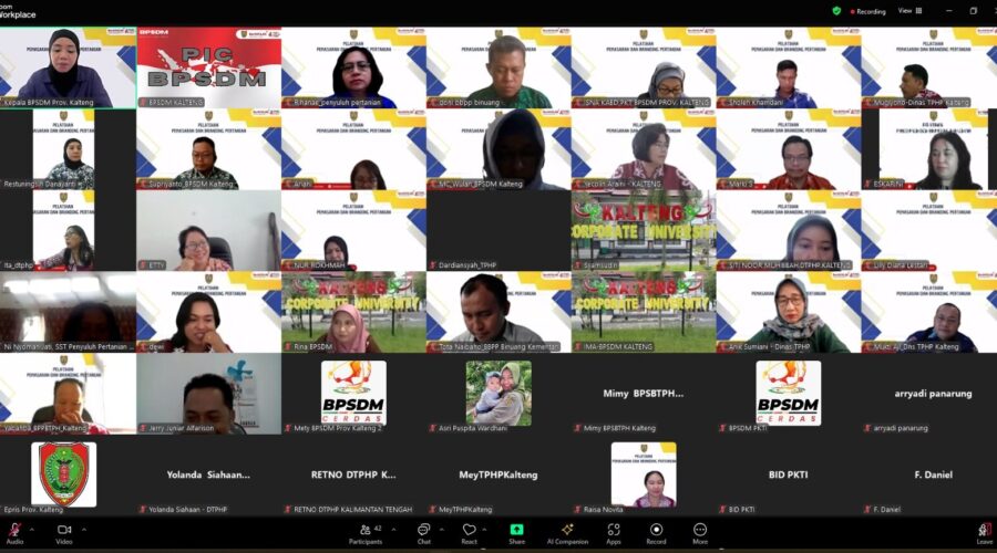 GUBERNUR KALTENG APRESIASI PELATIHAN PEMASARAN DAN BRANDING PERTANIAN DI LINGKUNGAN PEMERINTAH PROVINSI KALIMANTAN TENGAH TAHUN 2024