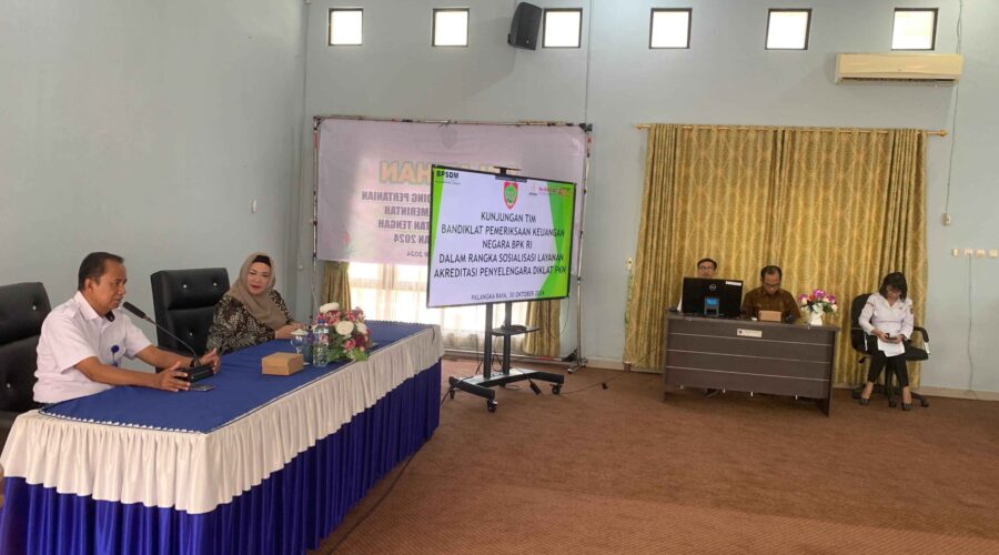 BPSDM PROV KALTENG MENERIMA SOSIALISASI PKN DARI BPK RI
