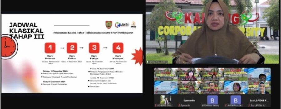 BPSDM DAN LAN RI GELAR RAPAT PKN KLASIKAL TAHAP III