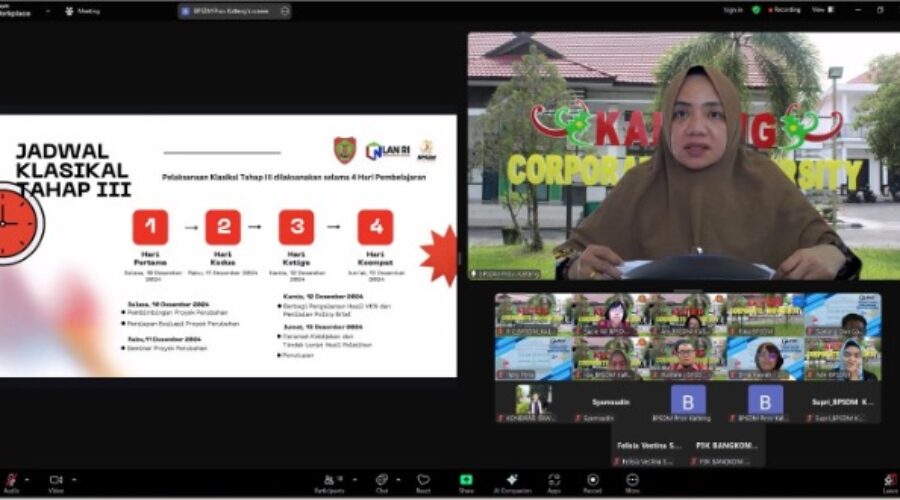BPSDM DAN LAN RI GELAR RAPAT PKN KLASIKAL TAHAP III