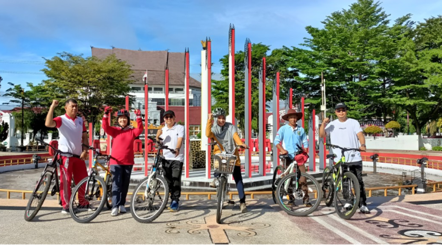 Jumat Aktif dan Sehat Ala BPSDM dengan Bersepeda