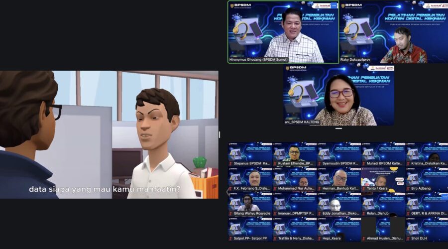 Peserta Pelatihan BPSDM Kalteng Tampilkan Hasil Karya Digital Berbasis Teknologi Modern