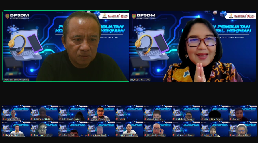 Pelatihan Pembuatan Konten Digital Kekinian dengan Sentuhan Avatar BPSDM Kalteng Resmi Ditutup