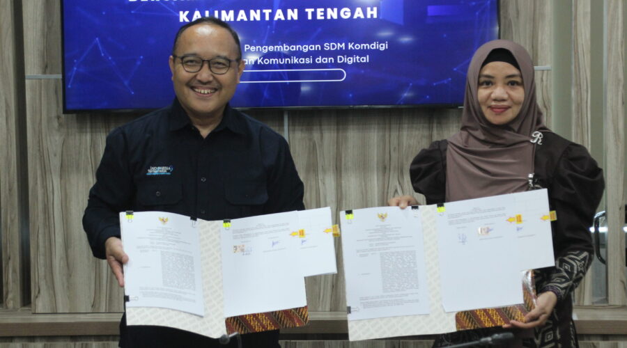 Dorong Akselerasi Transformasi Digital Daerah, Pemprov Kalteng dan BPSDM Komdigi Tandatangani MOU Kesepakatan Pengembangan SDM