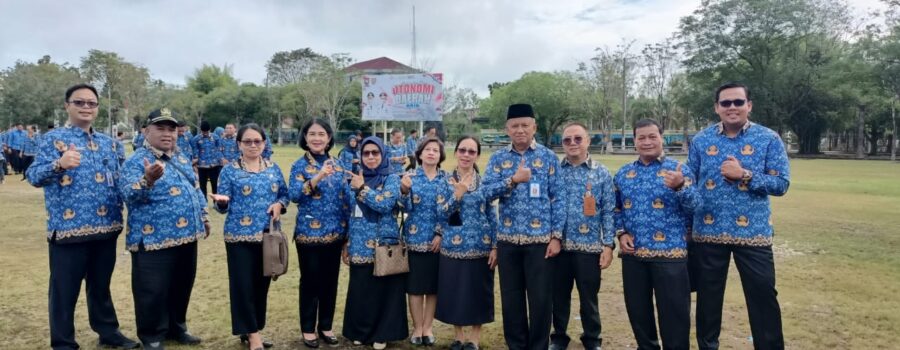 Semangat Otonomi Daerah, BPSDM Kalteng Hadiri Apel di Halaman Kantor Gubernur
