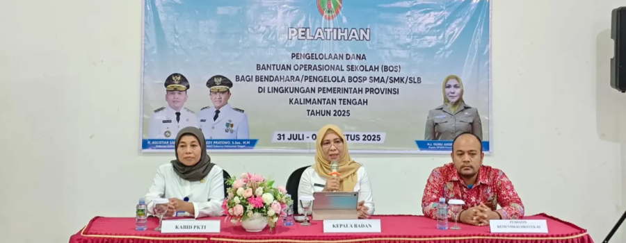 BPSDM Kalteng Akhiri Pelatihan Dana BOS, Dorong Tata Kelola Keuangan Sekolah yang Transparan