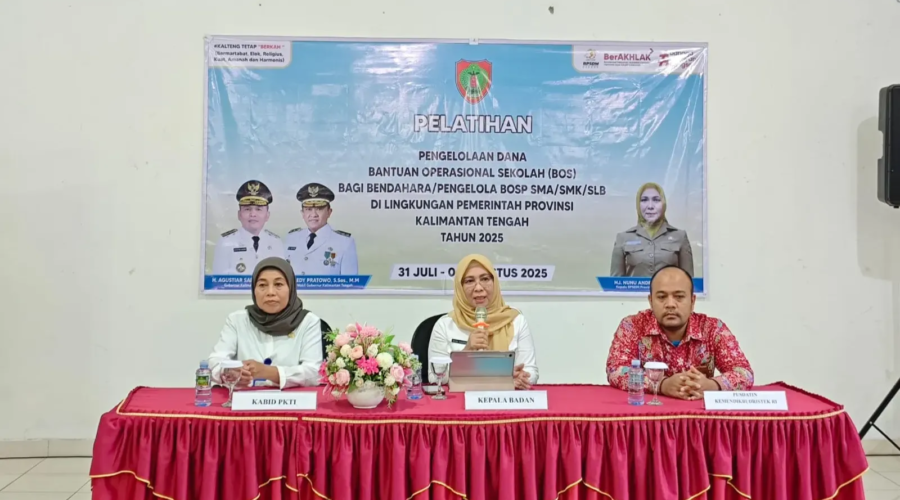 BPSDM Kalteng Akhiri Pelatihan Dana BOS, Dorong Tata Kelola Keuangan Sekolah yang Transparan