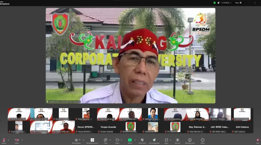 Pembukaan Pelatihan Kaji Cepat Bencana Tahun 2025 Resmi Dimulai, ASN Didorong Lebih Sigap dan Profesional